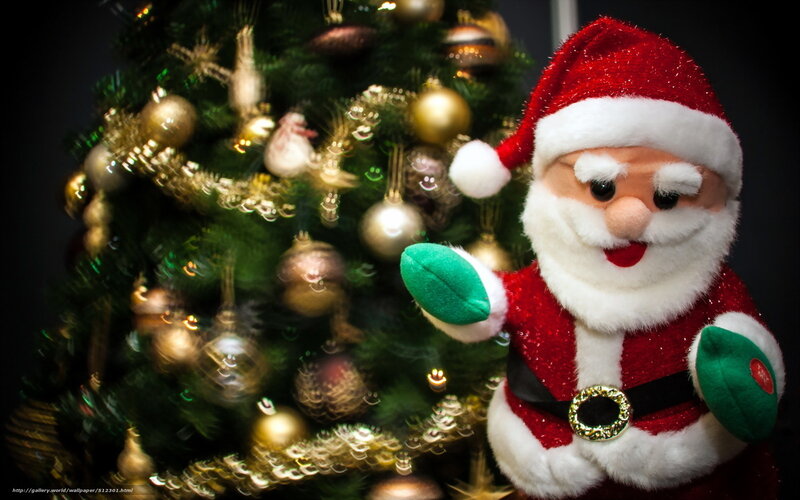 Santa Claus Plush Toy — Red