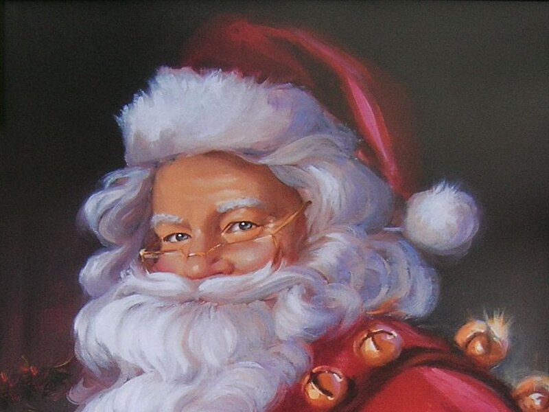 Santa Claus Portrait — Red