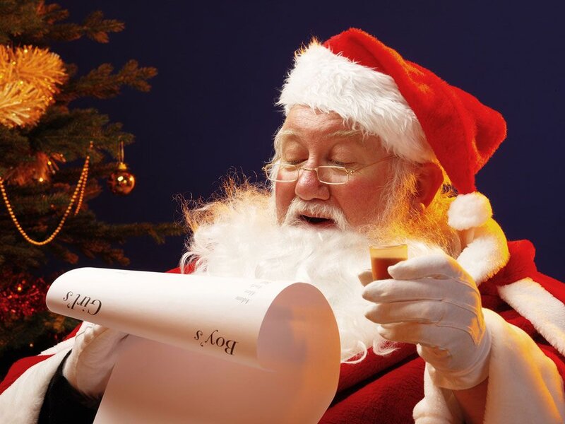 Santa Claus Reading List — Red, Festive, Night