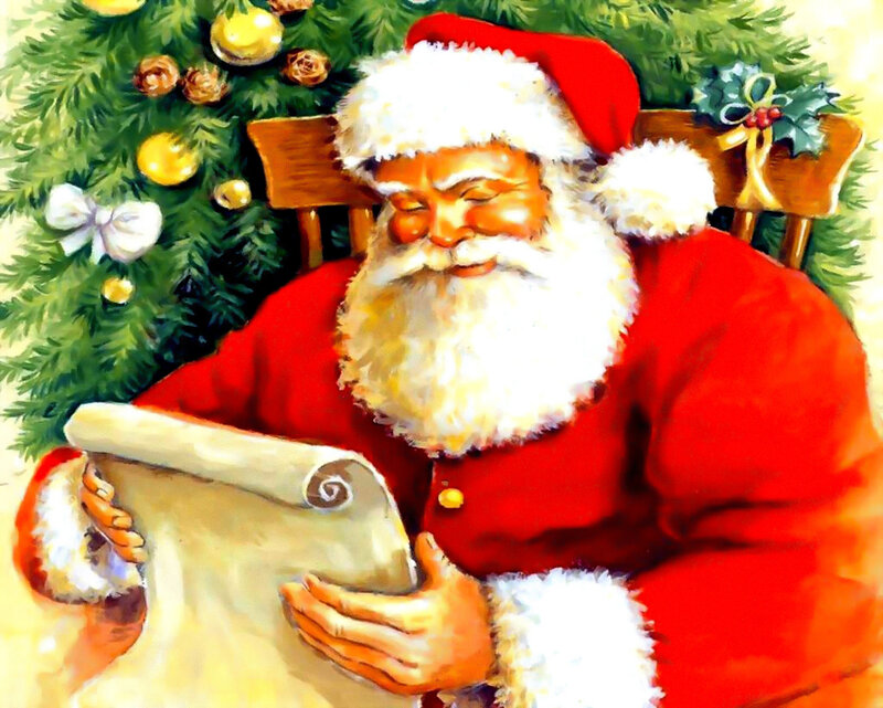 Santa Claus Reading List — Red, Festive, Winter