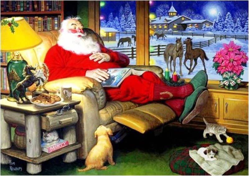 Santa Claus Reading