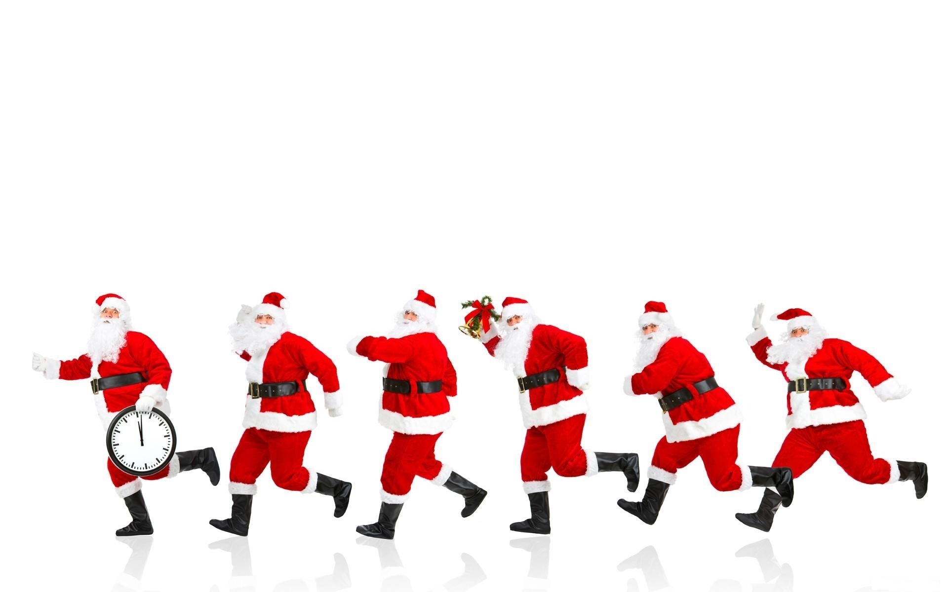 Santa Claus running sequence