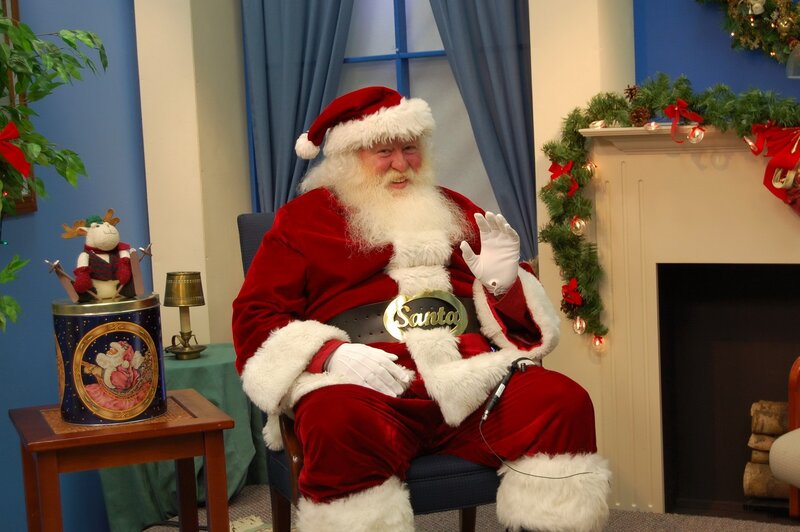 Santa Claus Sitting — Red, Festive, Winter