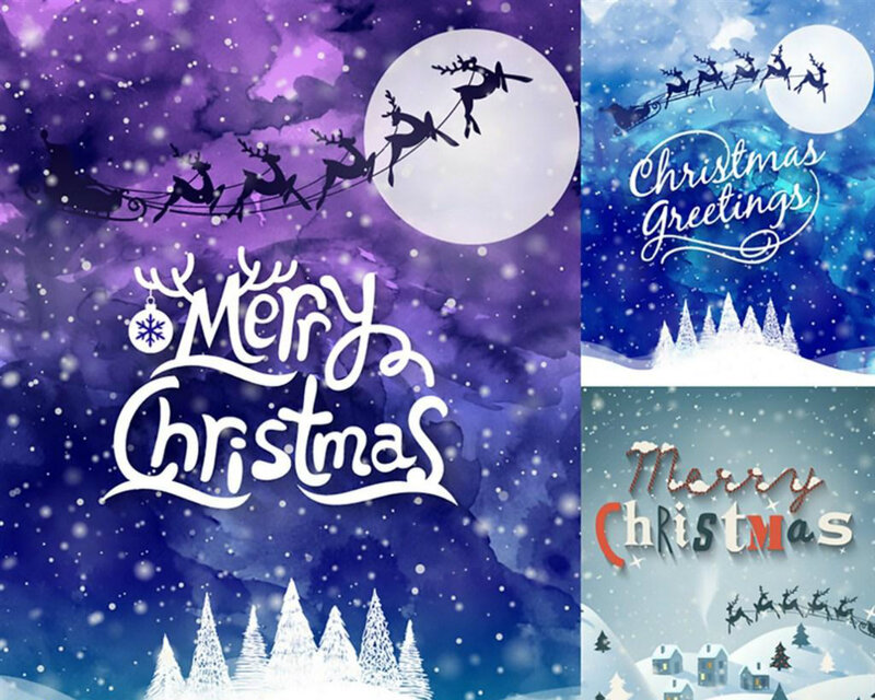 Santa Claus Sleigh — Purple, Festive