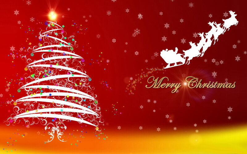 Santa Claus Sleigh — Red
