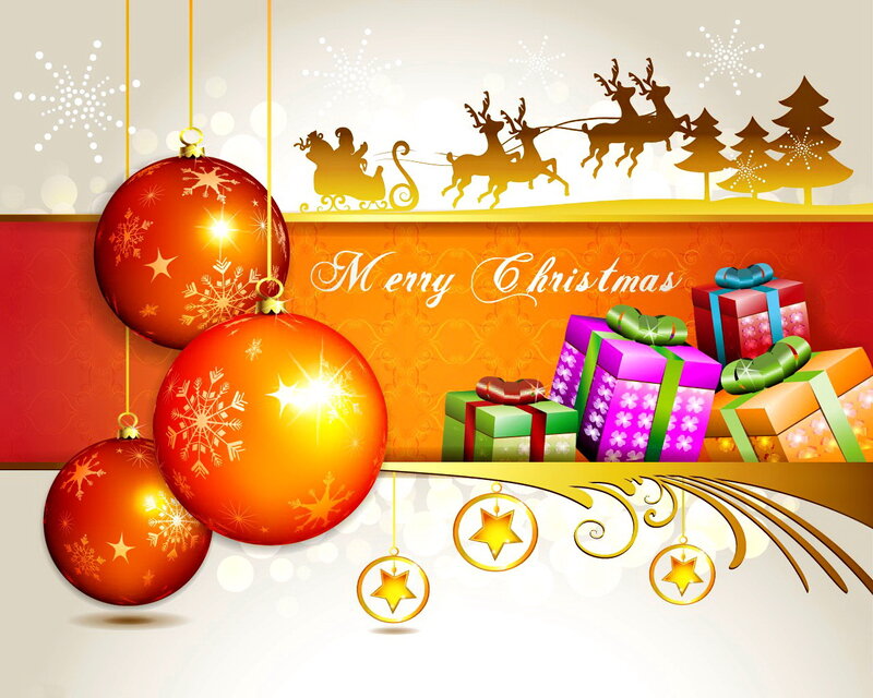 Santa Claus Sleigh Ride — Red