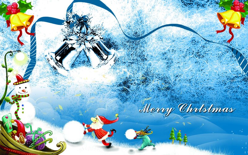 Santa Claus Snowball Fight