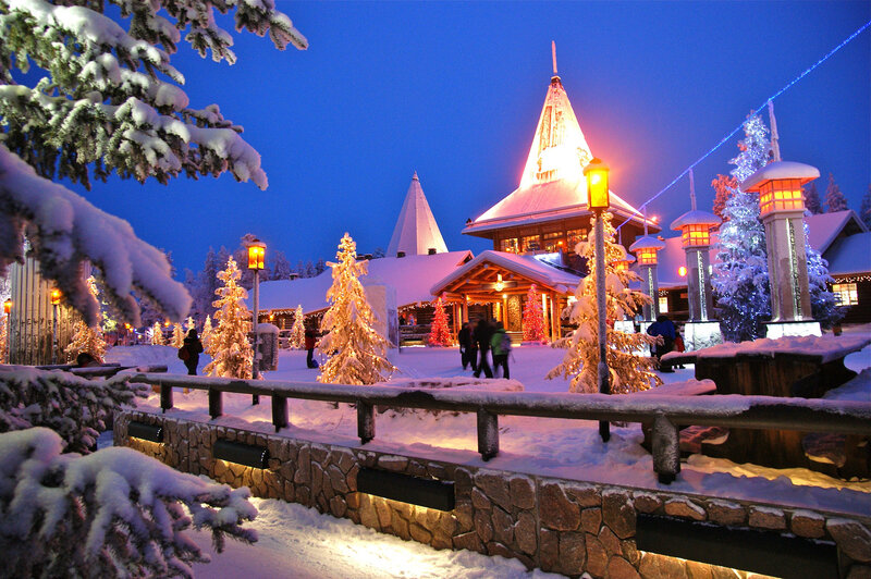 Santa Claus Village — Blue, Festive