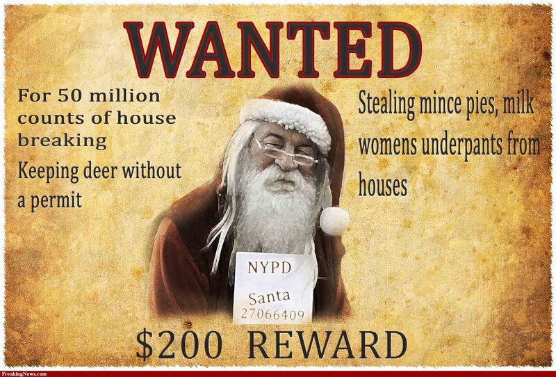 Santa Claus Wanted Poster