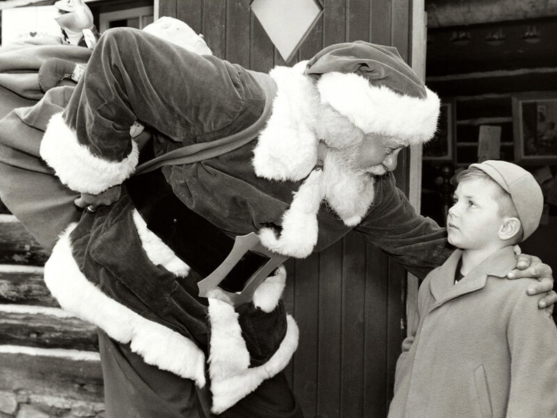Santa Claus with a child