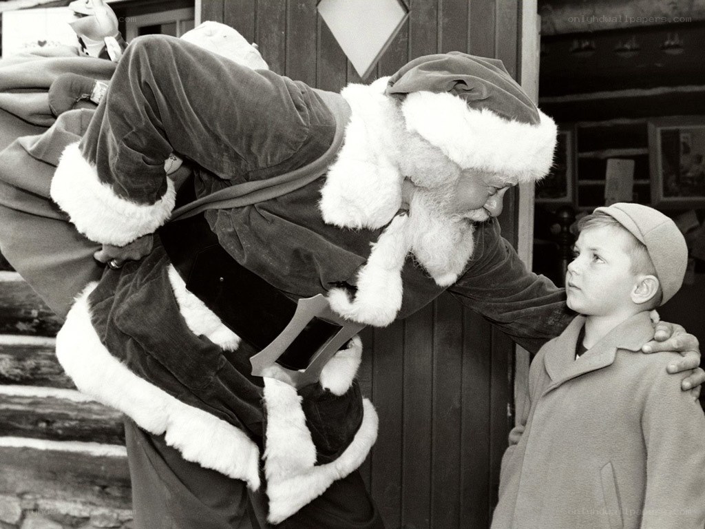 Santa Claus with a child