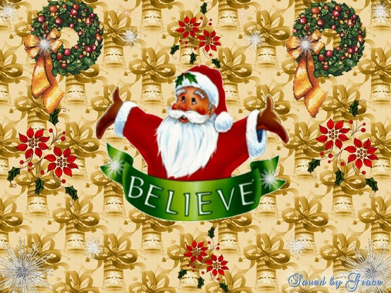 Santa Claus with Banner
