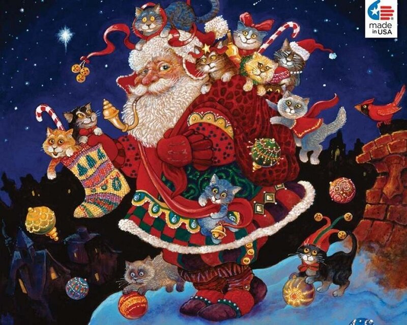 Santa Claus with Cats