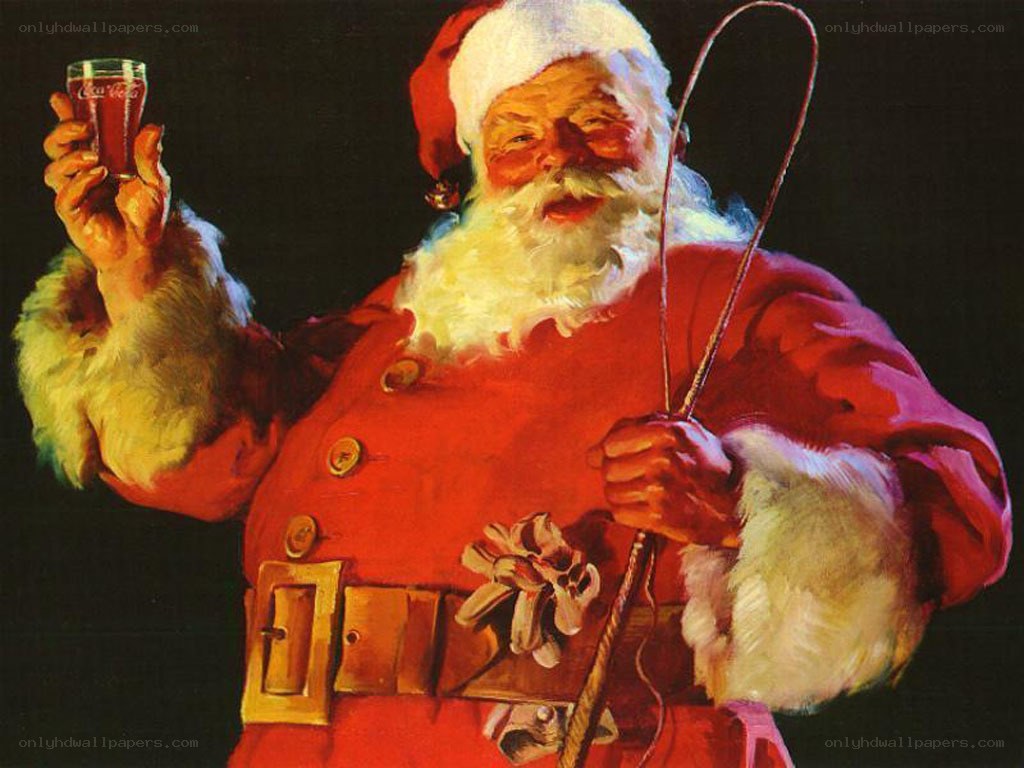 Santa Claus with Coca-Cola