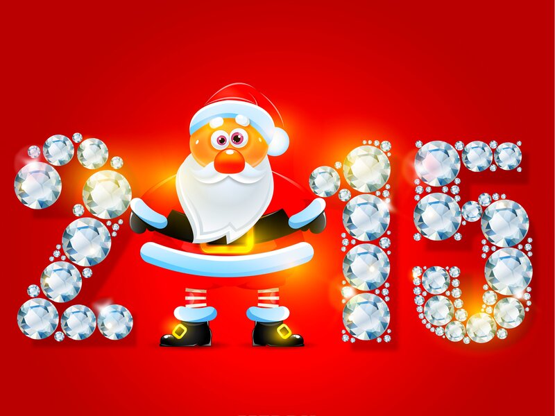 Santa Claus with Diamonds