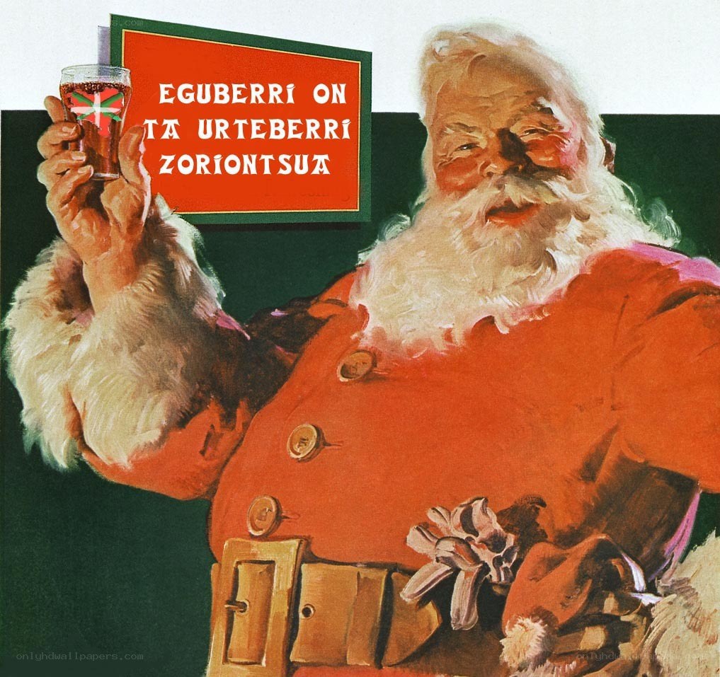 Santa Claus with drink