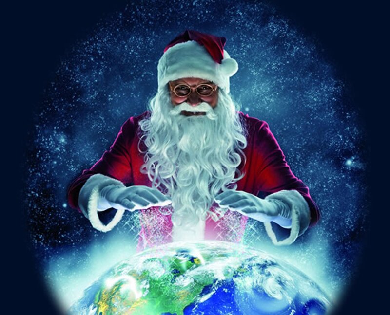 Santa Claus with Earth