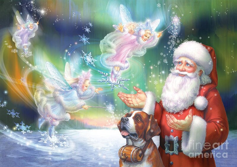 Santa Claus with Fairies