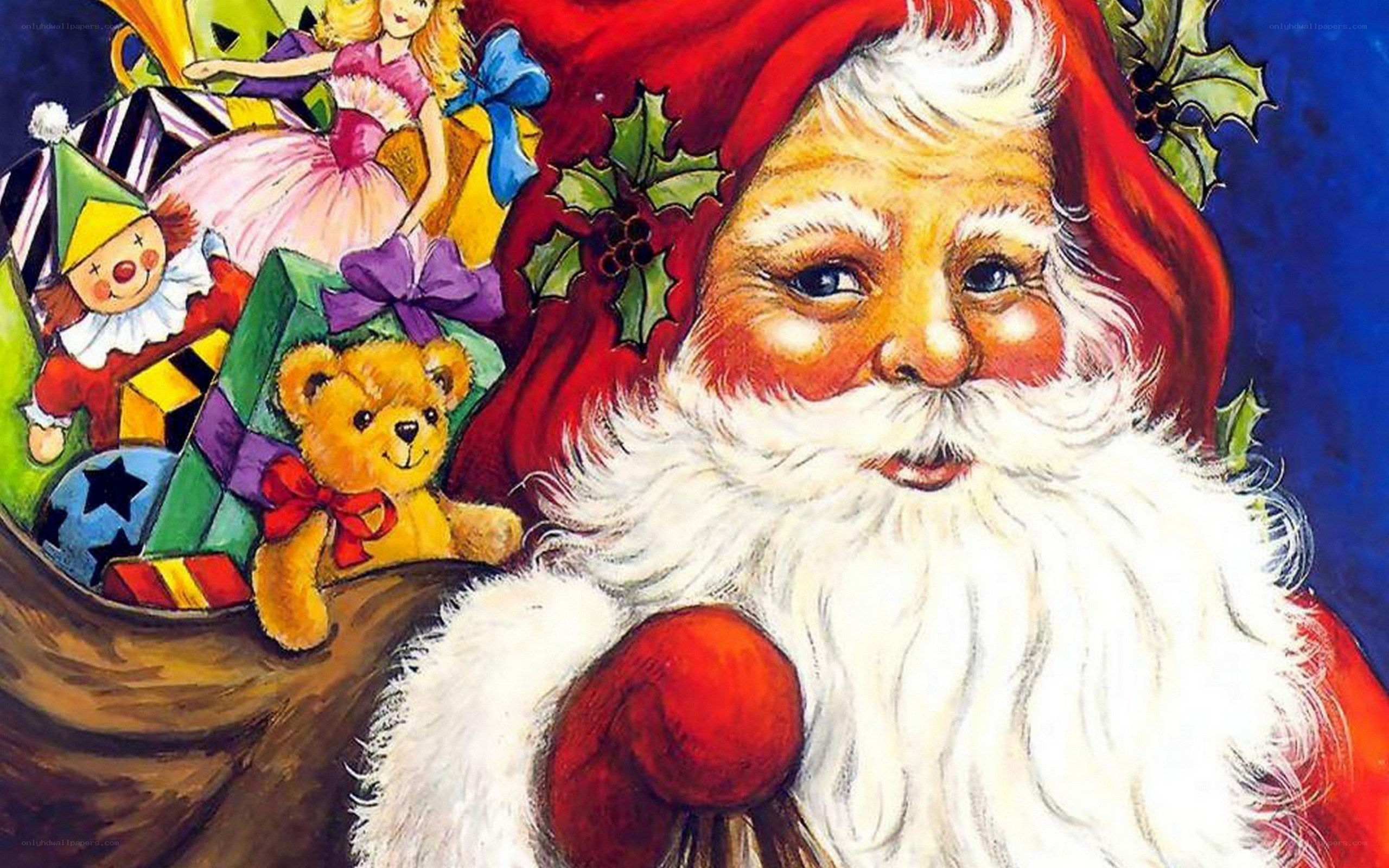 Santa Claus with gifts