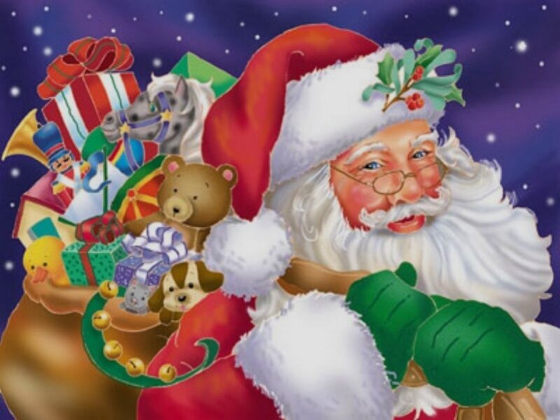 Santa Claus with gifts