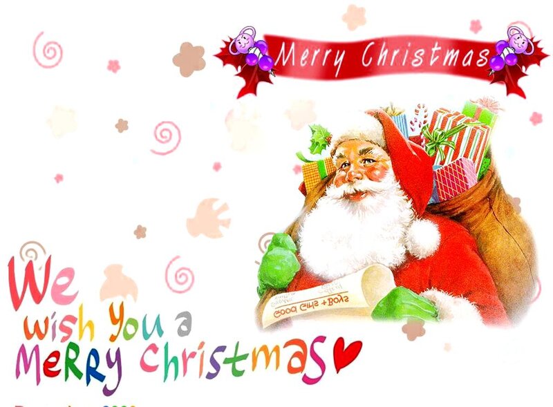 Santa Claus with Gifts — Red, Festive, Winter