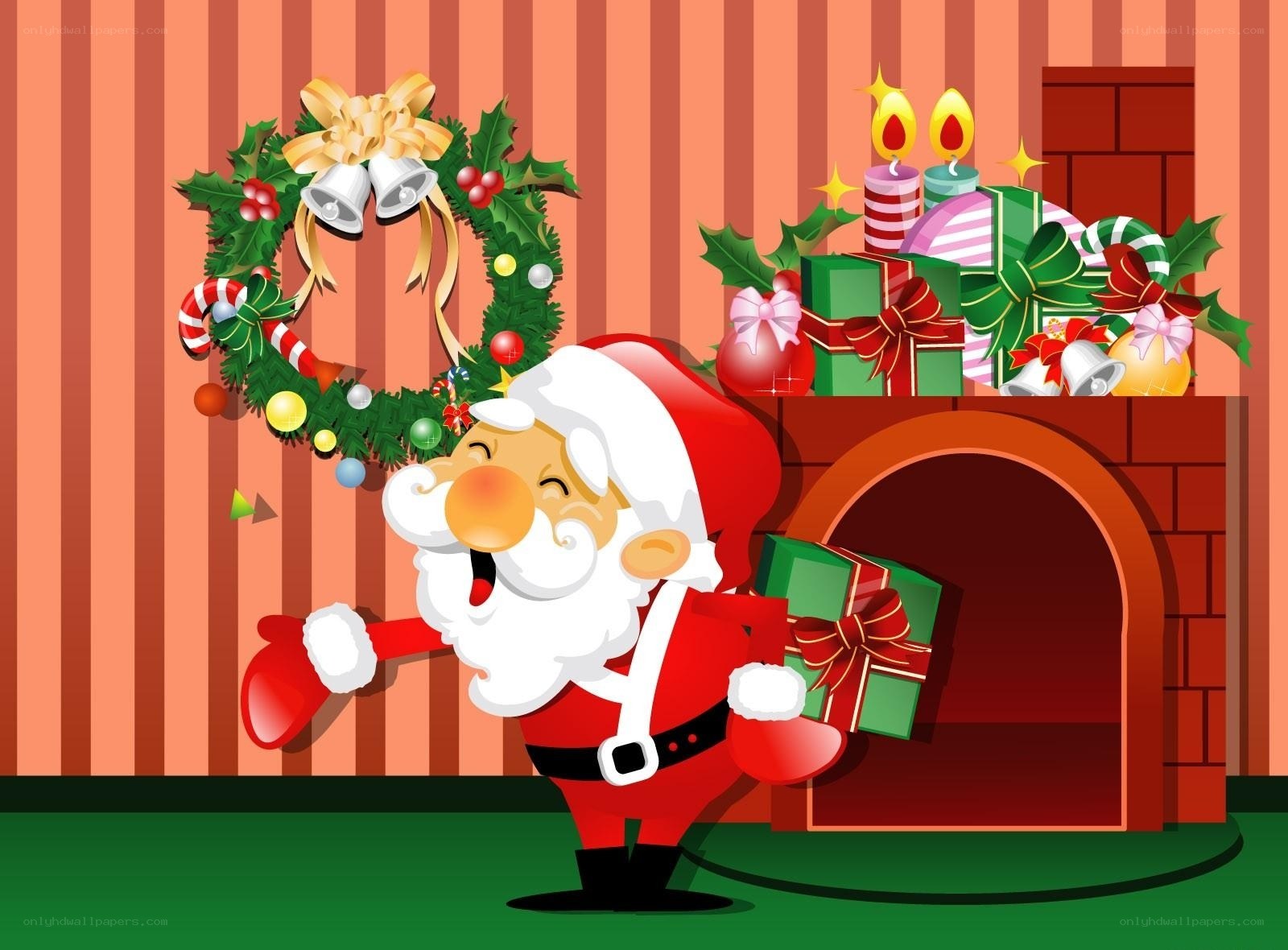 Santa Claus with gifts