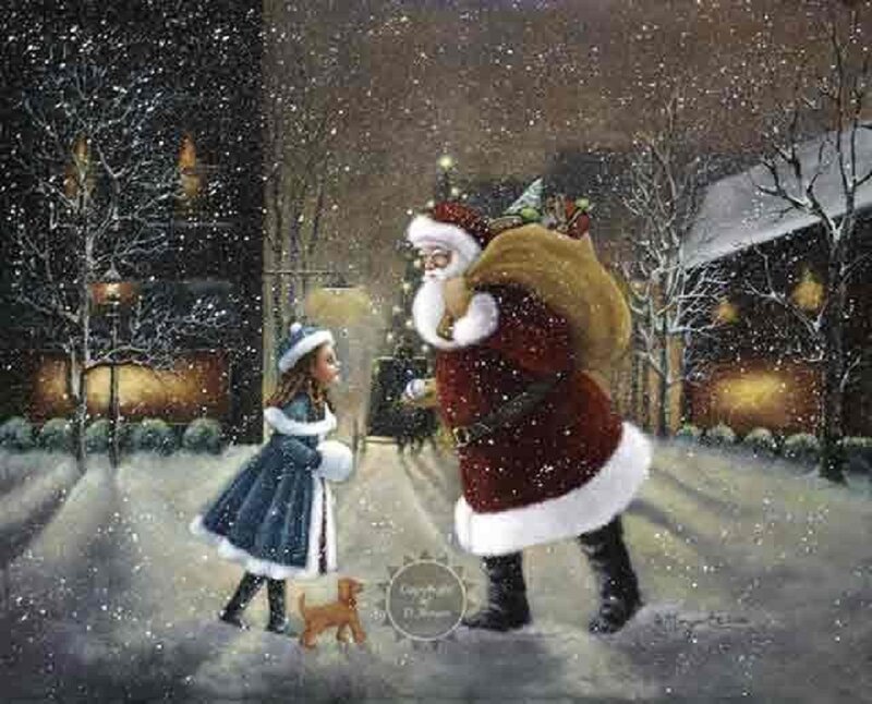 Santa Claus with Girl