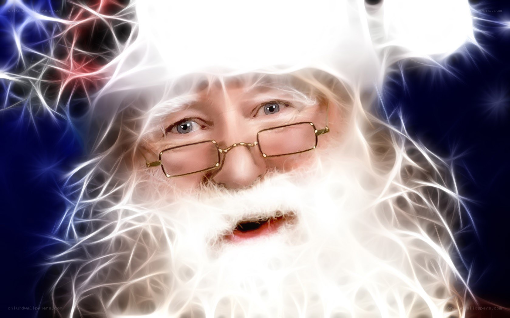 Santa Claus with glowing effect