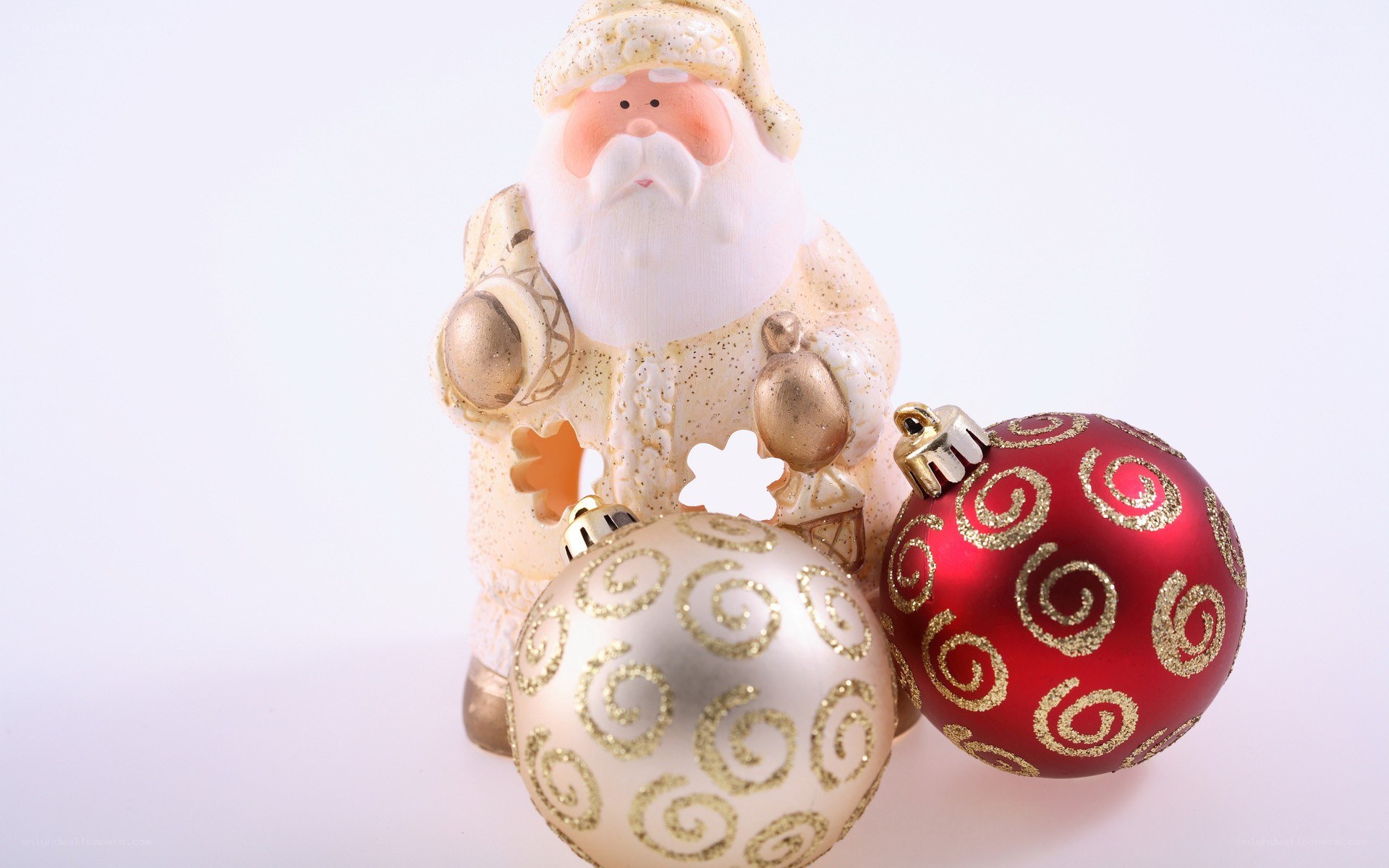 Santa Claus with ornaments