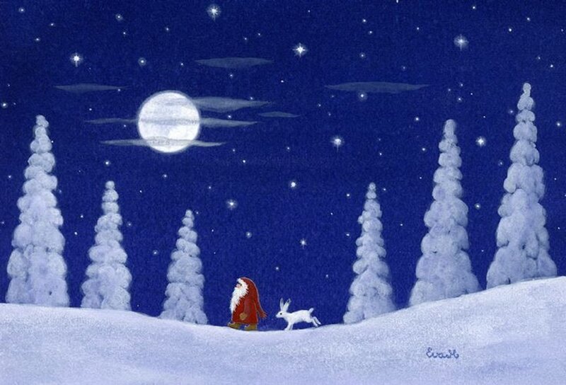 Santa Claus with Rabbit