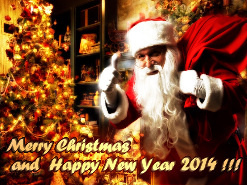Santa Claus with Sack — Red, Festive, Winter, Photograph