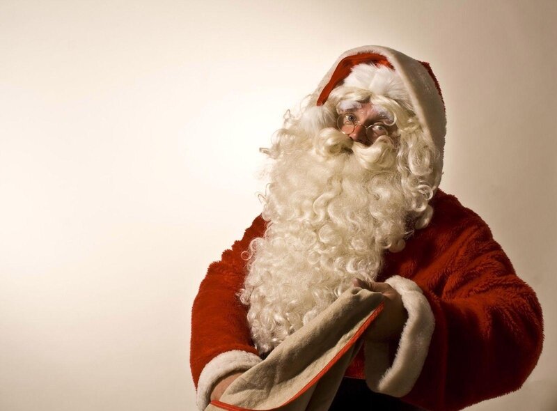 Santa Claus with sack