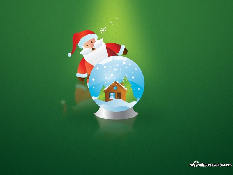 Santa Claus with Snow Globe