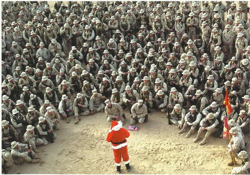 Santa Claus with Soldiers