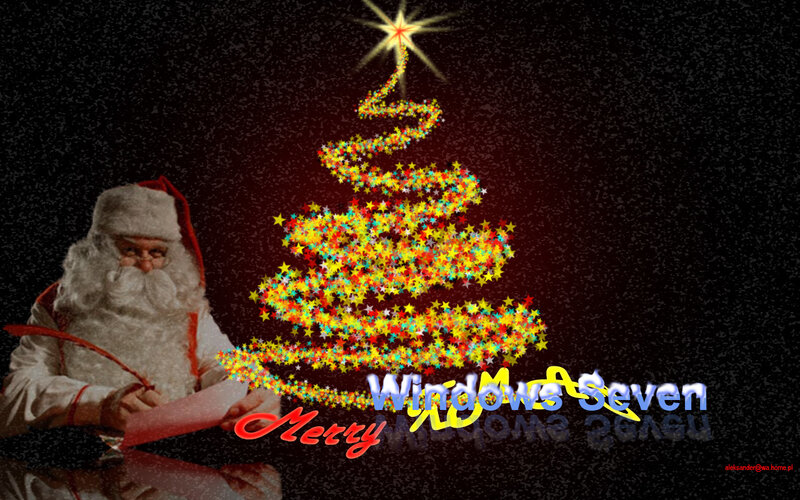 Santa Claus Writing — Black