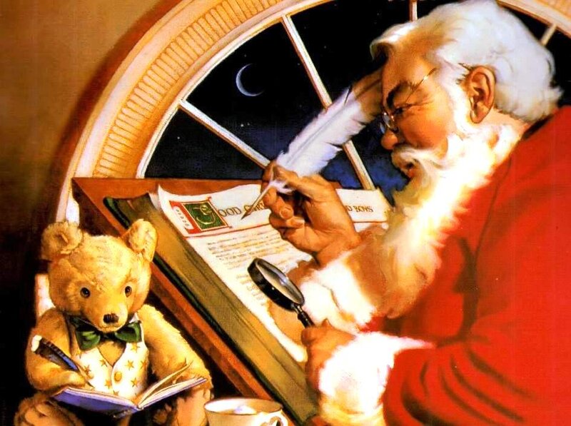 Santa Claus Writing Letters