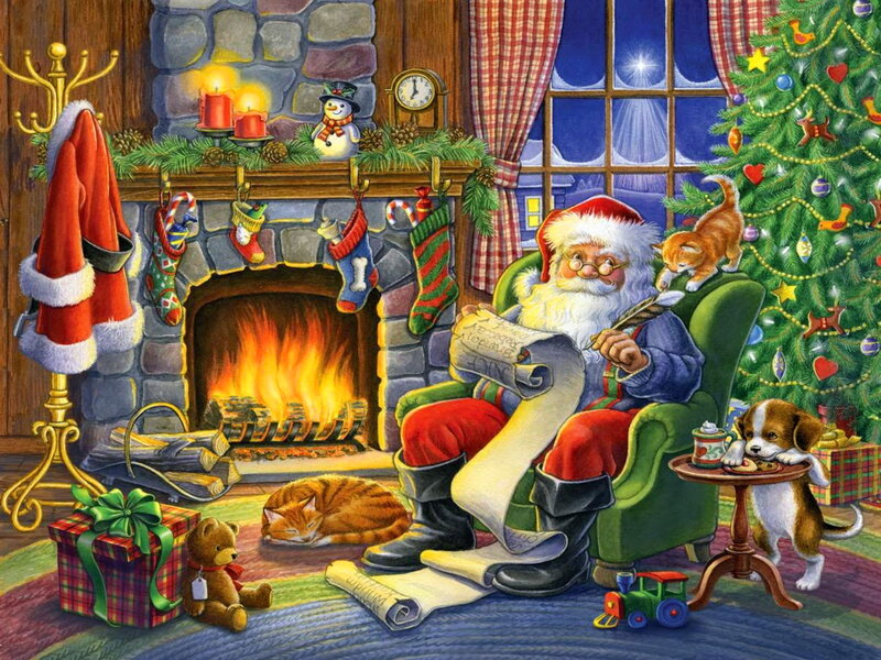 Santa Claus Writing List — Green