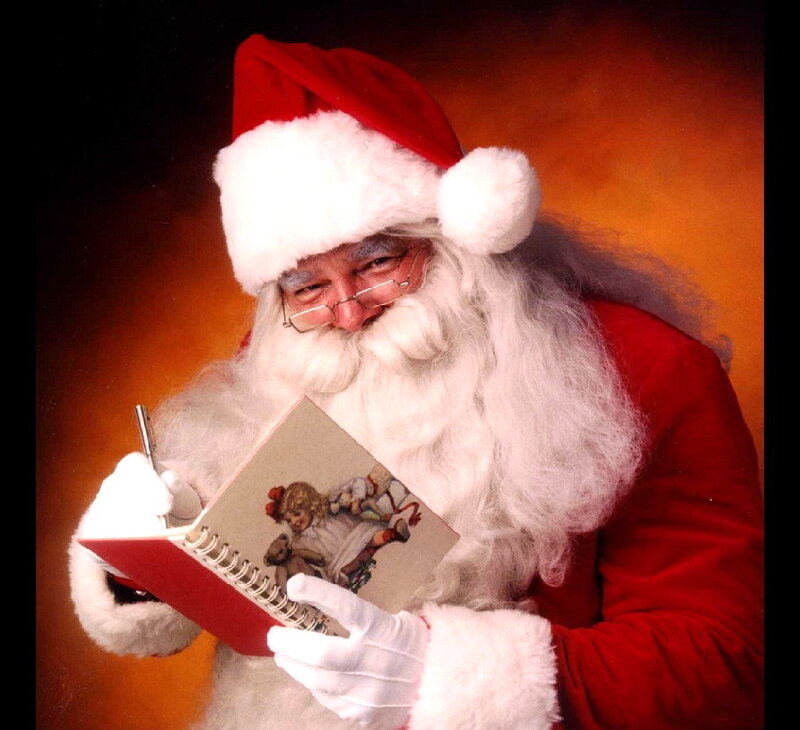 Santa Claus Writing — Red