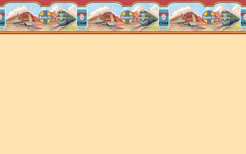 Santa Fe Train Locomotives — Red
