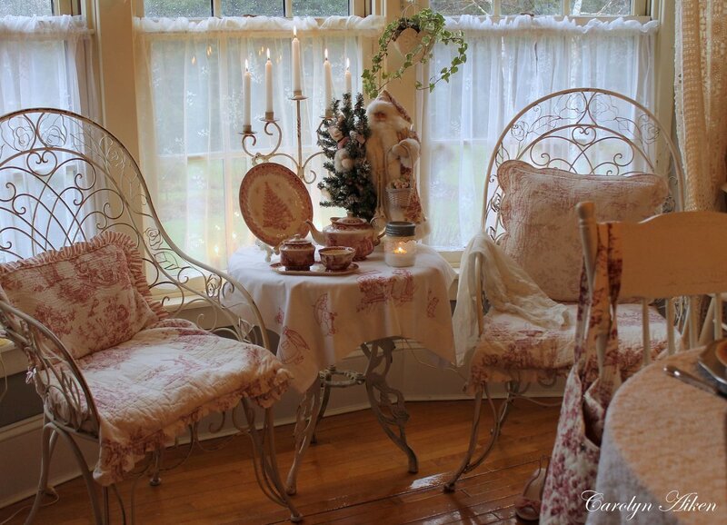 Santa Figurine in Sunroom