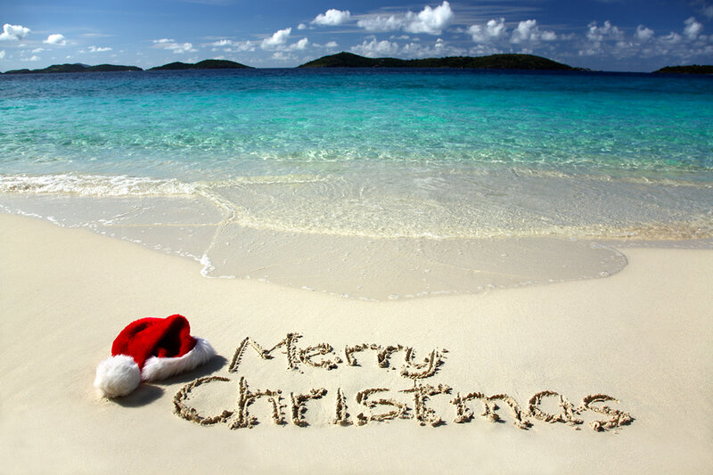 Santa Hat on Beach
