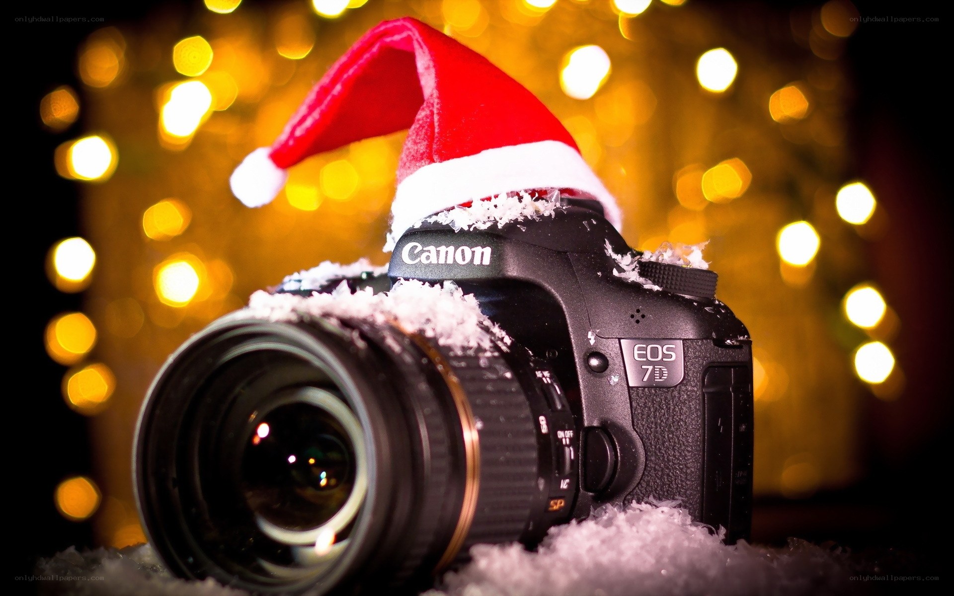Santa hat on camera