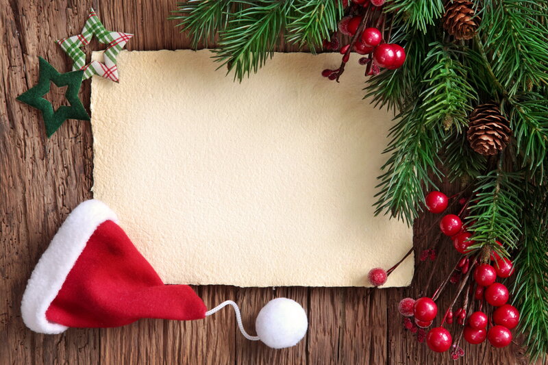 Santa Hat on Paper