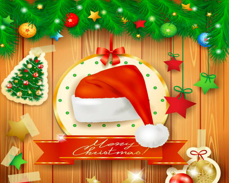 Santa Hat on Plate