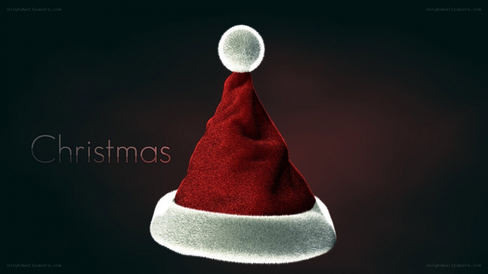 Santa hat with Christmas text