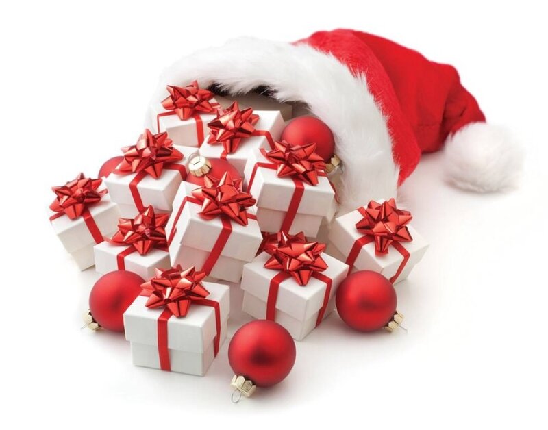 Santa Hat with Gifts