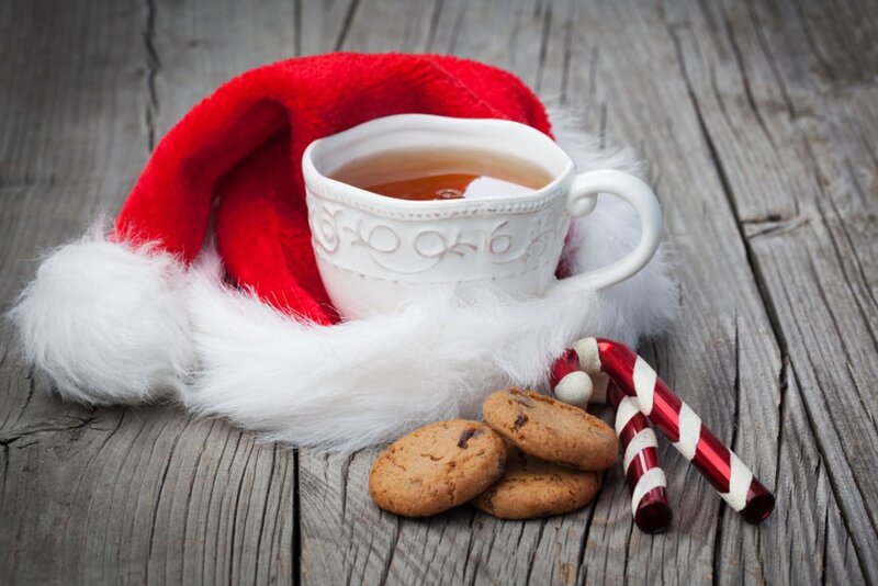 Santa Hat with Tea Cup