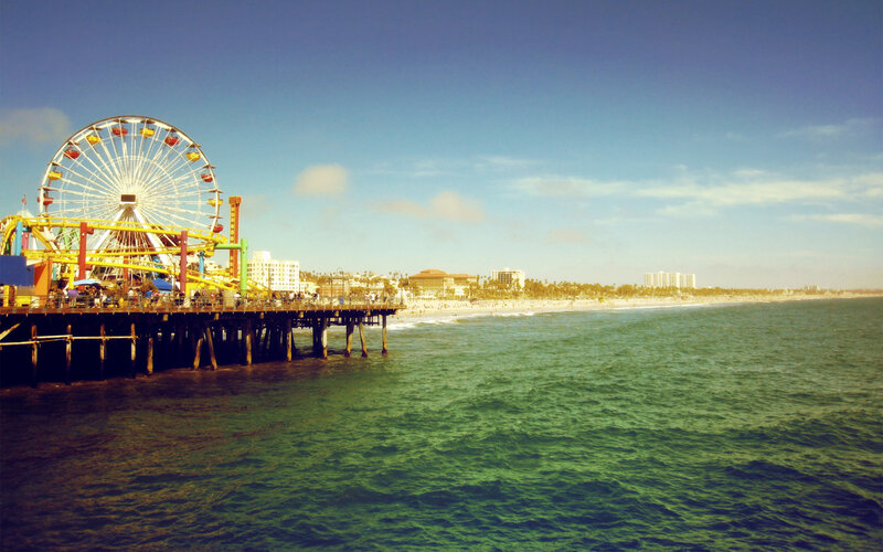 Santa Monica Pier and Ferris wheel