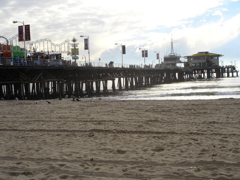Santa Monica Pier at dusk