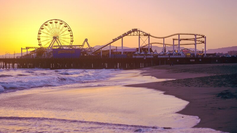 Santa Monica Pier at sunset